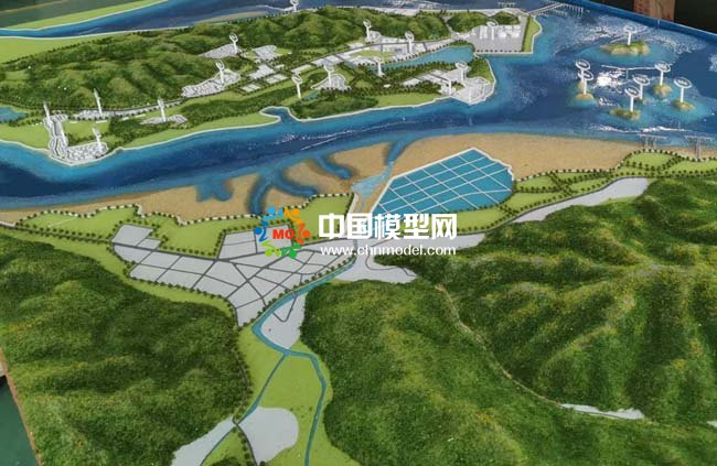 寧?？h強蛟鎮人文旅游規劃沙盤模型
